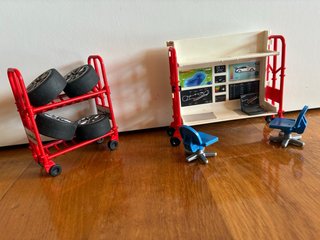 Set de playmobil de porche de carreras