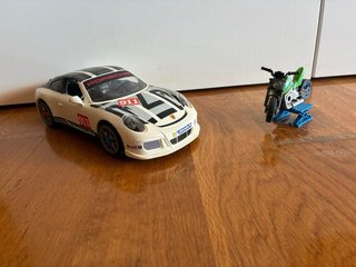 Set de playmobil de porche de carreras