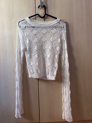 Jersey agujeros zara con mangas acampanadas