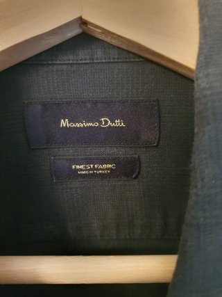 Camisa Massimo Dutti Homem S Verde Oliva