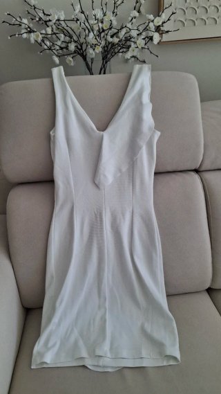 Vestido blanco sin manga