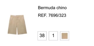 Bermuda chino mujer a estrenar!