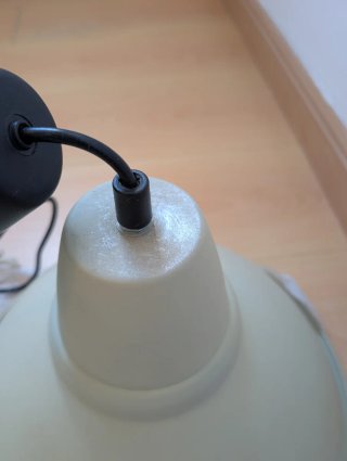 Lampara de techo color beige