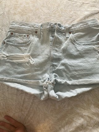 Pantaloncini jeans denim donna levis