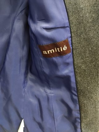 Chaqueta Tipo Biker Gris Amitié (Talla 38)