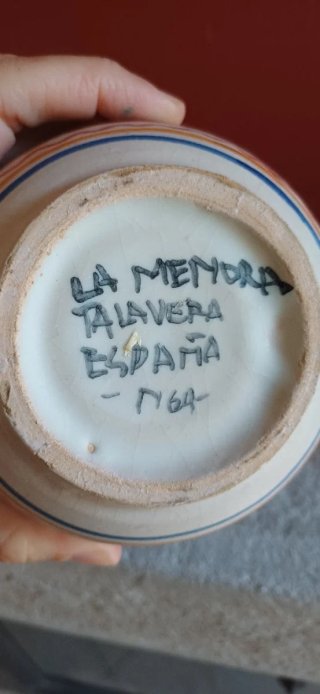 Jarrón de cerámica de Talavera