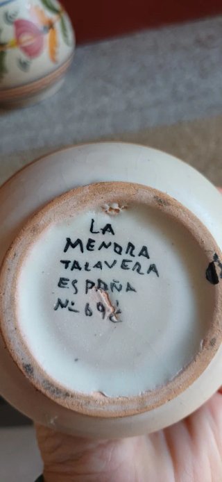 Jarrón de cerámica de Talavera