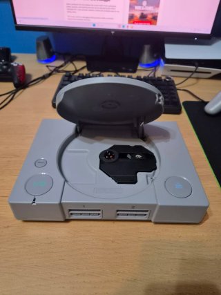 PS1 SCPH 5502 Boxata con Controller e Cavi Leggere