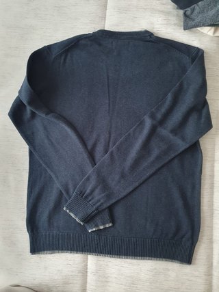 Camisola azul escuro cortefiel Homem