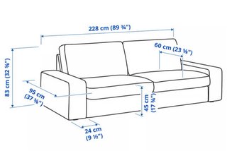 Sofá kivik 3 plazas