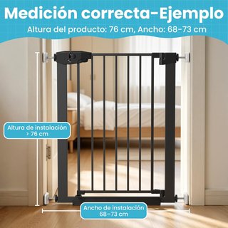 Barrera de seguridad 68–73 cm sin taladrar