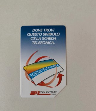 Scheda Telefonica Telecom Italia Vintage