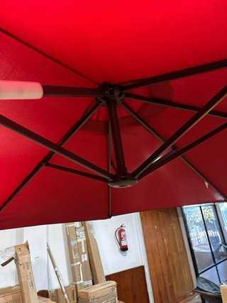 Sombrilla Doble para Jardín 455x265x238 cm Parasol