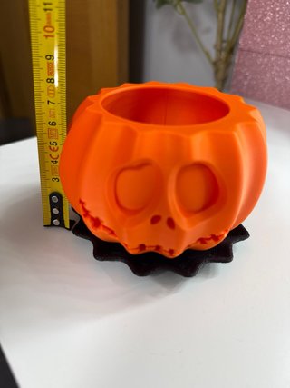 Figura calabaza impreso en 3D
