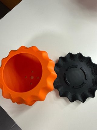 Figura calabaza impreso en 3D