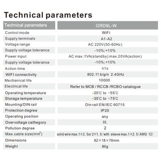 Diferencial Rearmable WiFi 2P 40A 30mA