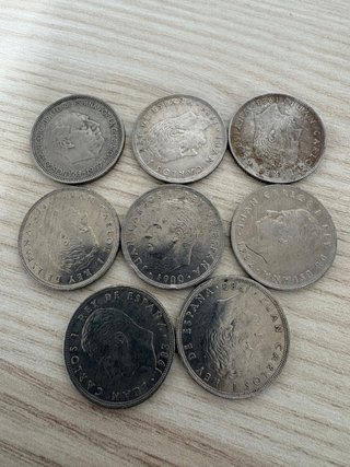 Lote de 7 monedas españolas antiguas