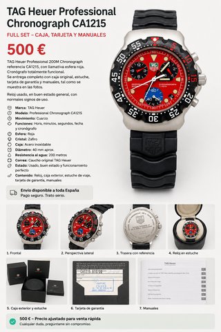 TAG Heuer CA1215 Cronógrafo 200M