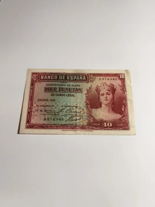 Billete 10 Pesetas Banco de España 1935