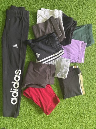 11 Mallas talla 8-10 y 2 originales adidas