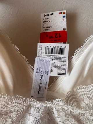 Bralette encaje Women's Secret blanco