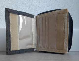 Cartera / Monedero Converse (Gris Desgastado)