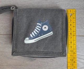 Cartera / Monedero Converse (Gris Desgastado)