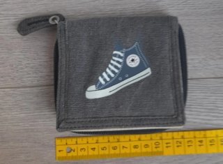 Cartera / Monedero Converse (Gris Desgastado)