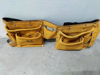 Cinturón porta herramientas de piel