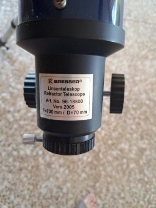 Telescopio refractor 70/700 con tripode de acero