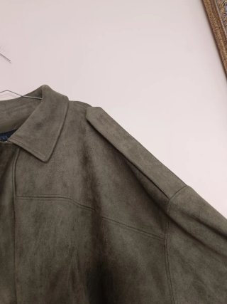 Chaqueta efecto ante zara talla L