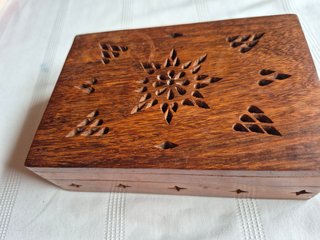 Caja Marroquí Madera Tallada
