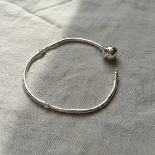 Pulsera Pandora Corazón Plata 18cm