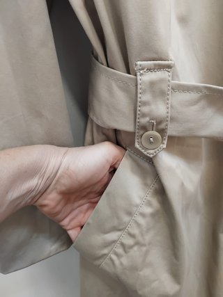 Gabardina Beige Elisabeth con Forro Desmontable Ac
