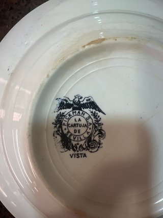 Pareja de platos La cartuja pickman