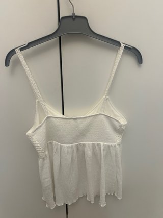 Top tirantes blanco crochet