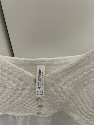 Top tirantes blanco crochet