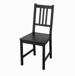 Pack 4 Sillas IKEA Madera Negras