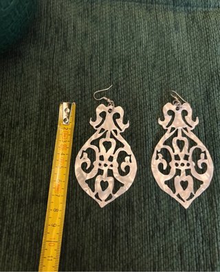 Pendientes largos nacar
