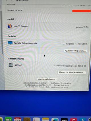 iMac 27" de Apple (2019) - EXCELENTE estado