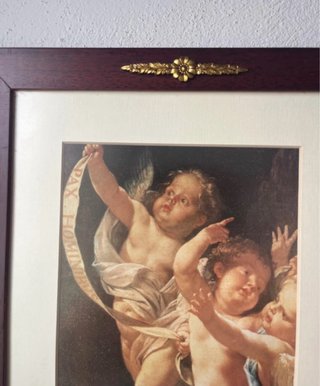 Cuadro antiguo de angelitos