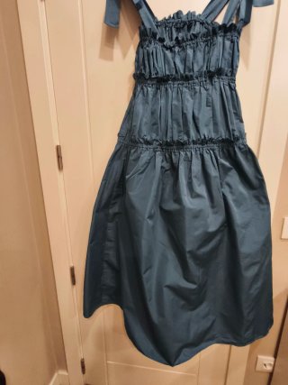 Vestido fiesta largo tafetán