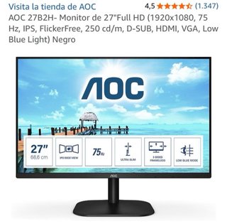 Monitor AOC 27” Full HD 75Hz