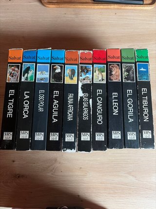 Colección VHS Salvat Animales (10 cintas)