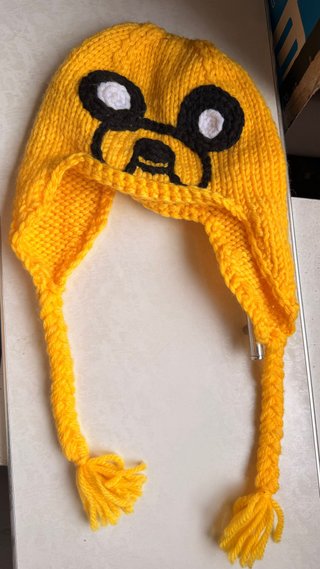 Gorro lana adulto jake hora de aventuras a mano