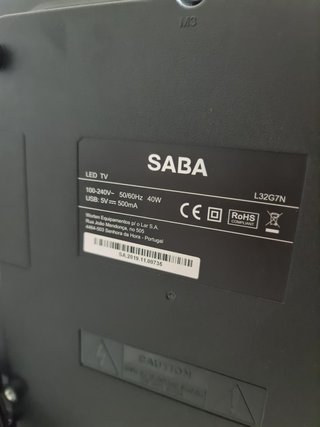 Televisão TV SABA 32" LED L32G7N / SABA 32" LED TV