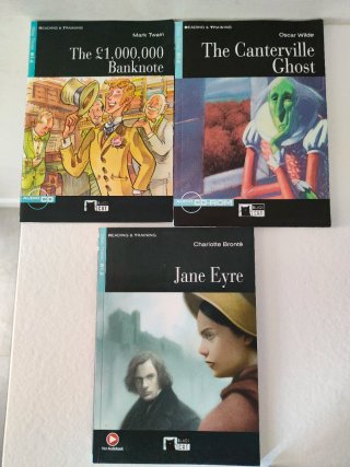 INGLÉS: 8 libros con CD nivel B1 y B2