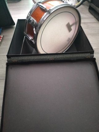 Caja de batería vintage 60s 70s Japan con maleta