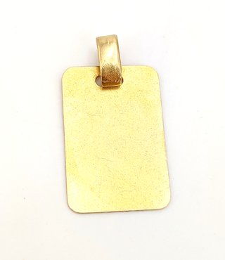 Colgante Placa de oro de 18k. 2.72 g.