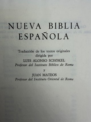 Nueva Biblia Española